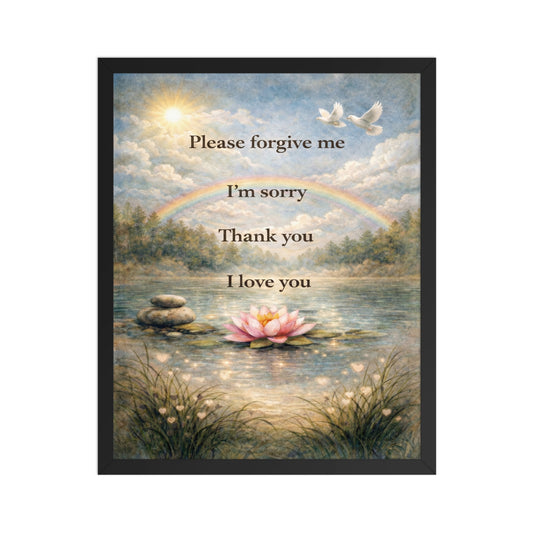 Framed poster